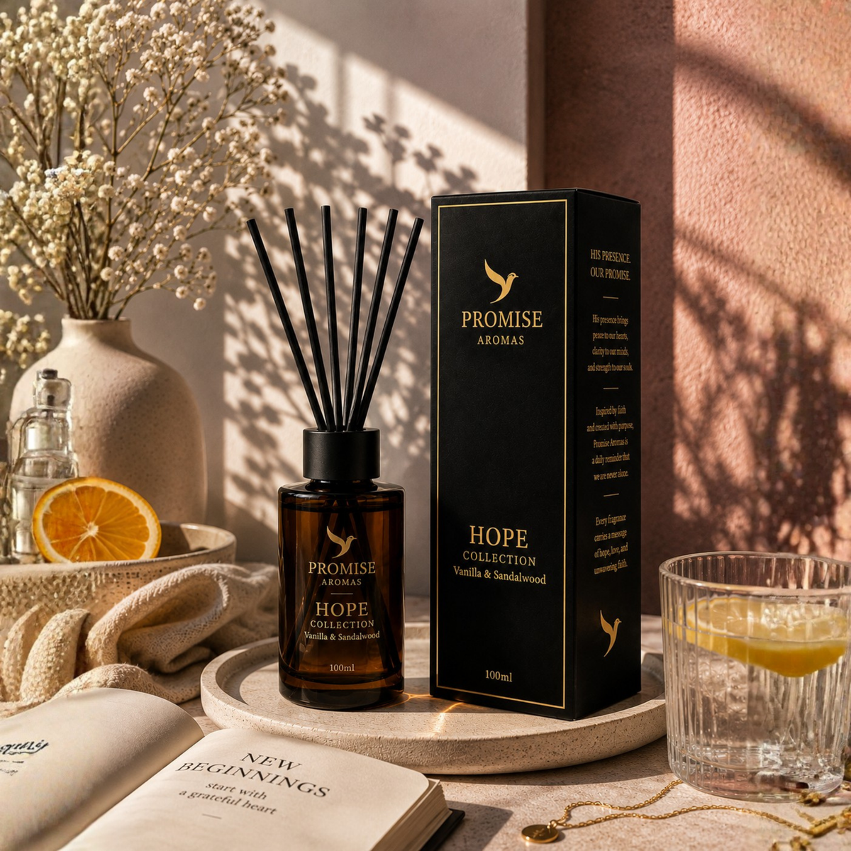 HOPE Reed Diffuser | Vanilla & Sandalwood | 100ml